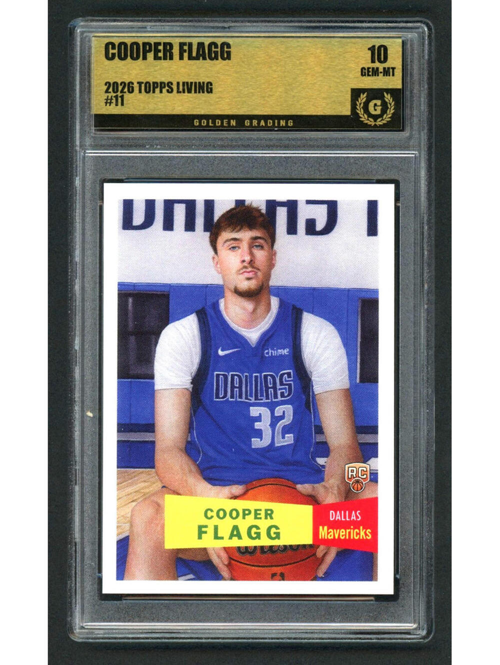 2026 Topps Living Set #11 Cooper Flagg Marvericks Rookie card (RC) Gem Mint 10